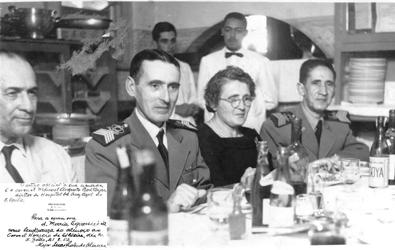 Maria em almoço com o coronel Homero