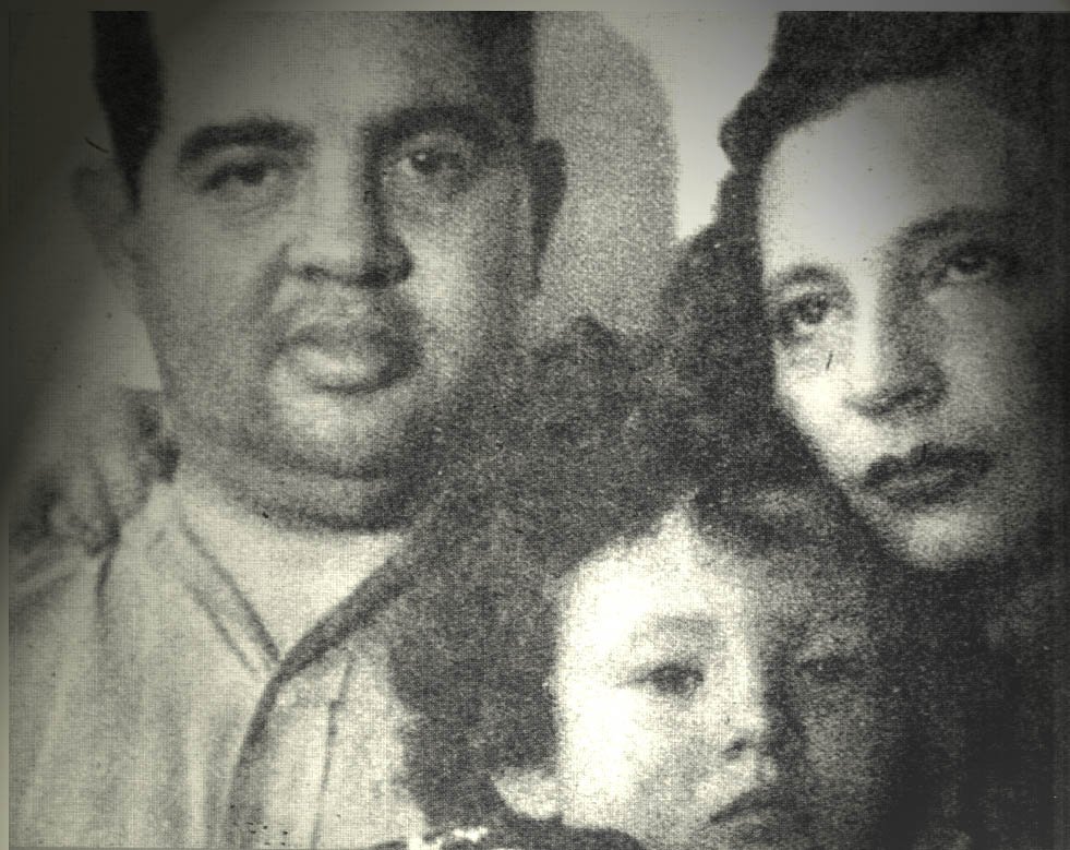 Pagu com Geraldo Ferraz e o filho