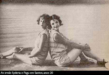 Pagu na praia na década de 1920